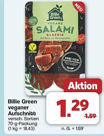 Billie Green veganer Aufschnitt