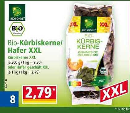 Bio-Kürbiskerne/Hafer XXL