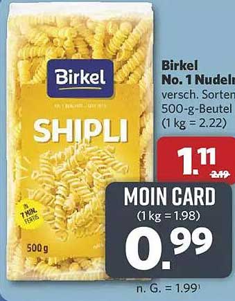 Birkel No. 1 Nudeln - Shipli - 500 g
