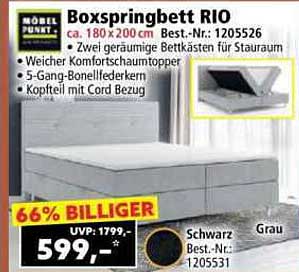 Boxspringbett RIO - Traumhaft komfortabel und funktional