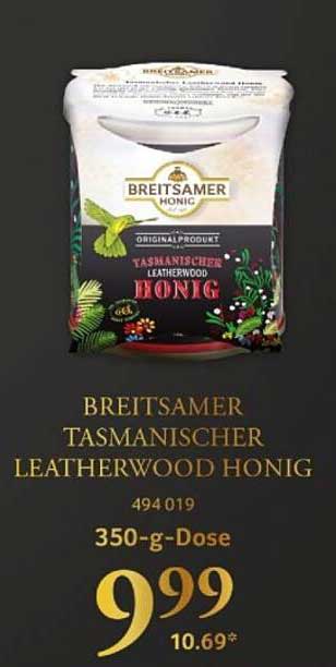 Breitsamer Tasmanischer Leatherwood Honig 350-g-Dose