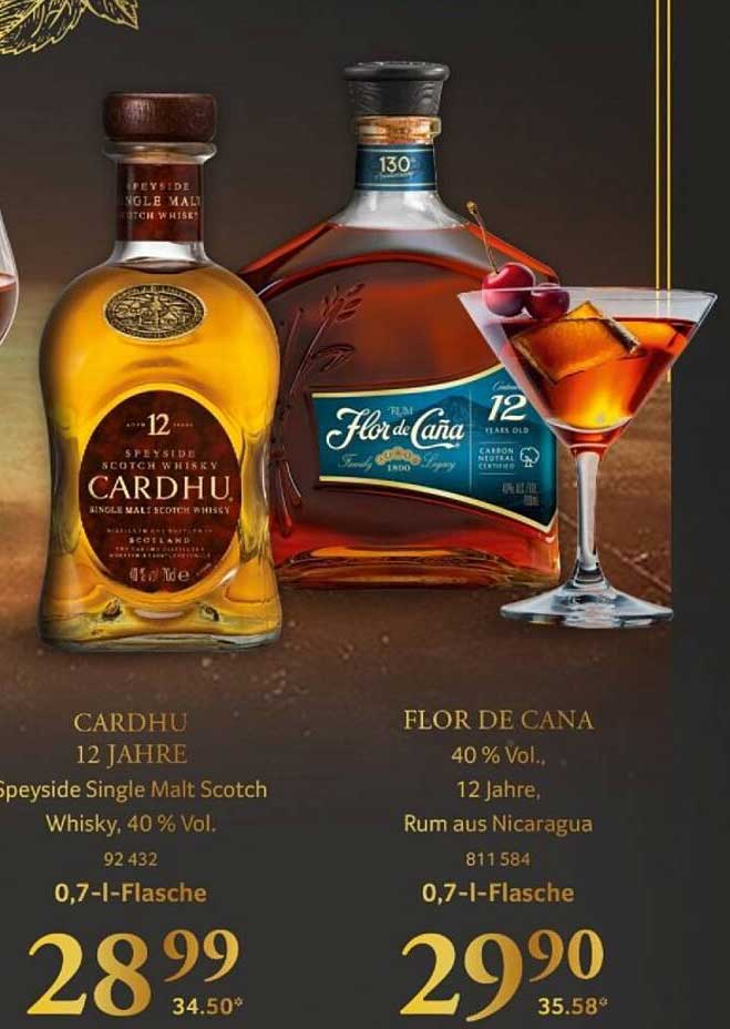 CARDHU 12 Jahre Speyside Single Malt Scotch Whisky, 40 % Vol.