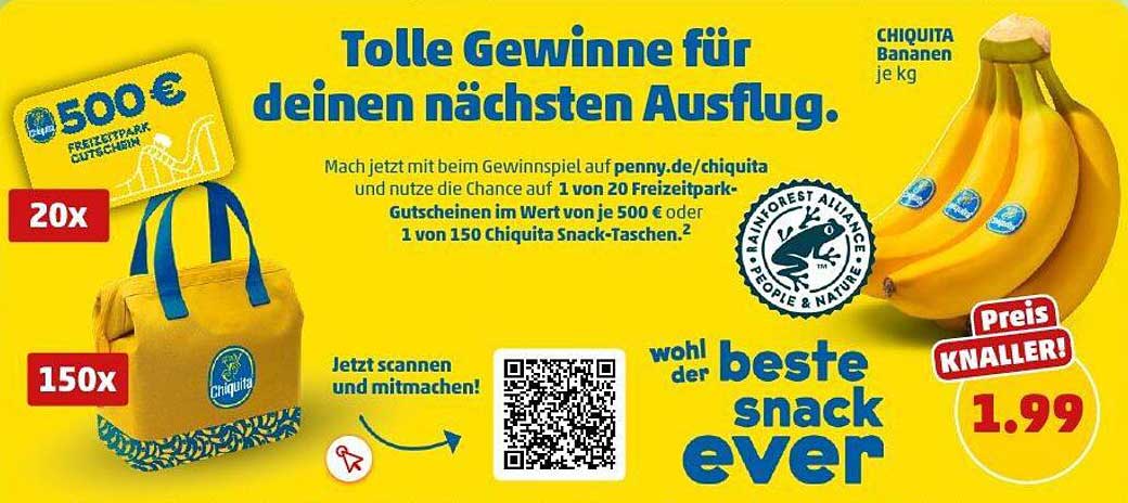 Chiquita Bananen – der beste Snack ever!