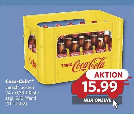 Coca-Cola 24 x 0,33 l-Kiste - Nur für kurze Zeit!