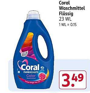 Coral Waschmittel Flüssig 23 WL