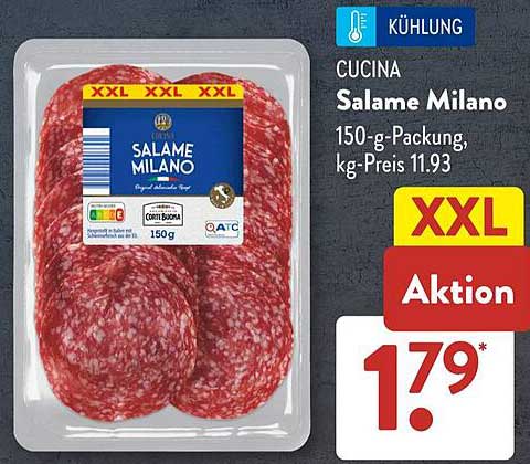 Cucina Salame Milano – 150-g-Packung zum Aktionspreis
