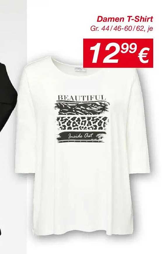 Damen T-Shirt Gr. 44/46-60/62