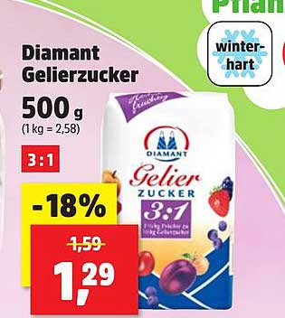 Diamant Gelierzucker 500 g 3:1
