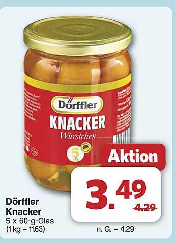 Dörffler Knacker 5 x 60-g-Glas