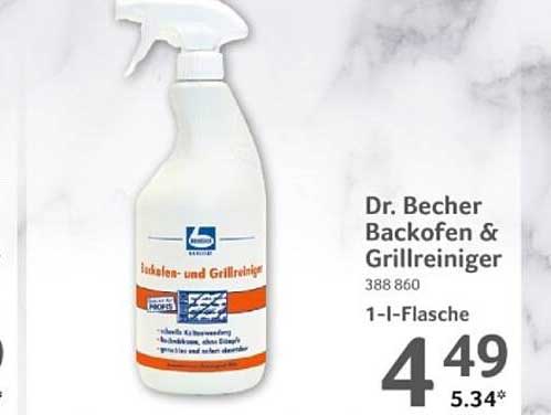 Dr. Becher Backofen & Grillreiniger 1-Liter-Flasche