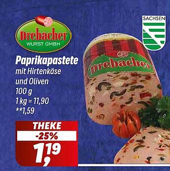 Drehbacher Paprikapaste mit Hirtenkäse und Oliven 100 g
