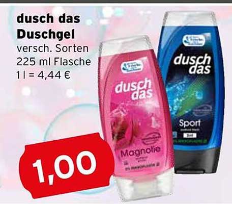 dusch das Duschgel 225 ml - Verschiedene Sorten
