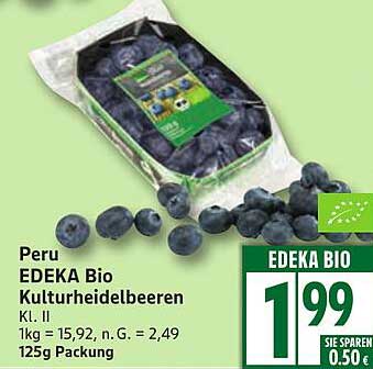 EDEKA Bio Kulturheidelbeeren 125g