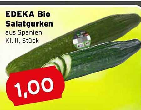 EDEKA Bio Salatgurken aus Spanien, Kl. II, Stück