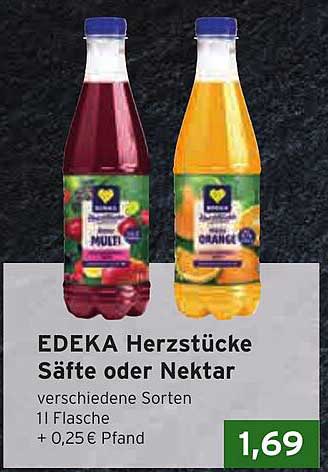 EDEKA Herzstücke Säfte oder Nektar - verschiedene Sorten