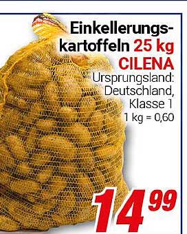Einkellerungskartoffeln 25 kg CILENA