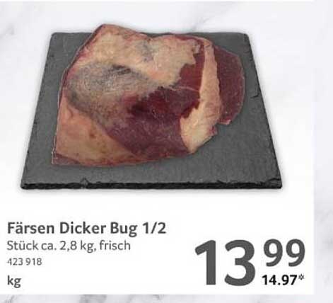 Färsen Dicker Bug 1/2 - Stück ca. 2,8 kg, frisch