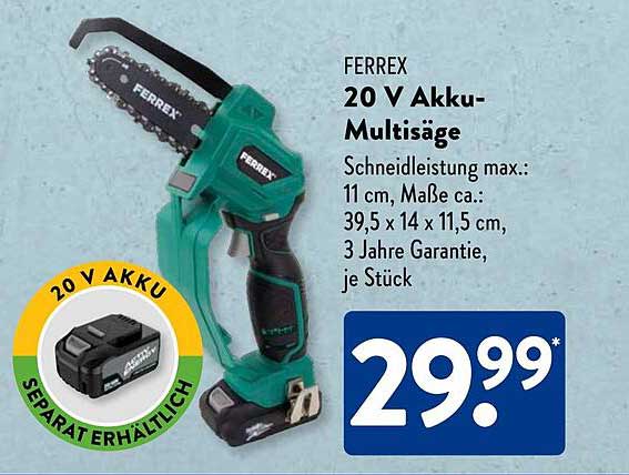 FERREX 20 V Akkusäge