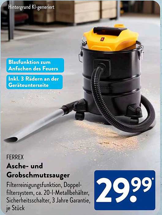FERREX Asche- und Grobschmutzsauber