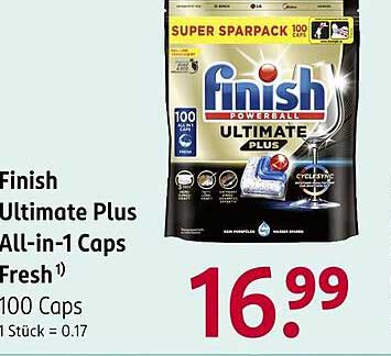 Finish Ultimate Plus All-in-1 Caps Fresh