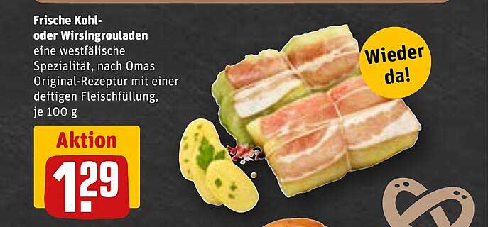 Frische Kohl- oder Wirsingrouladen