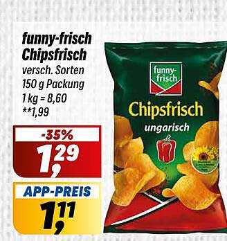 funny-frisch Chipsfrisch 150 g - Ungarisch Varianten