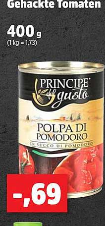 Gehackte Tomaten PRINCIPE di Gusto - 400 g