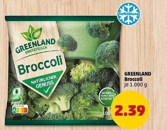 GREENLAND Broccoli je 1.000 g