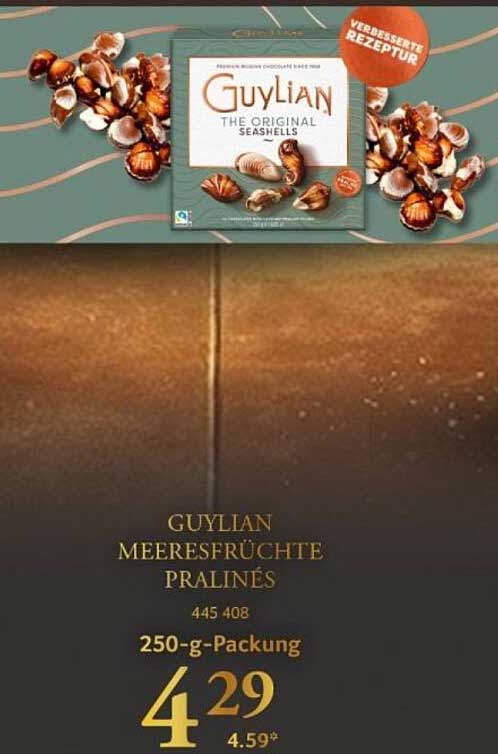 GUYLIAN MEERESFRÜCHTE PRALINÉS 250-g-PACKUNG