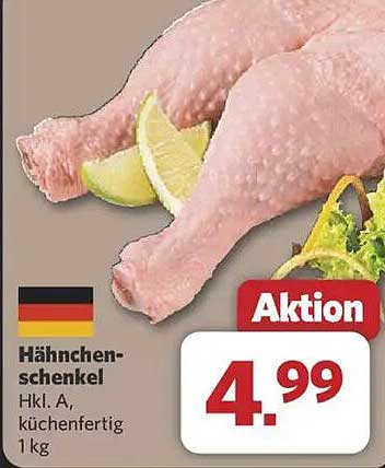 Hähnchenschenkel Hkl. A, küchenfertig 1 kg
