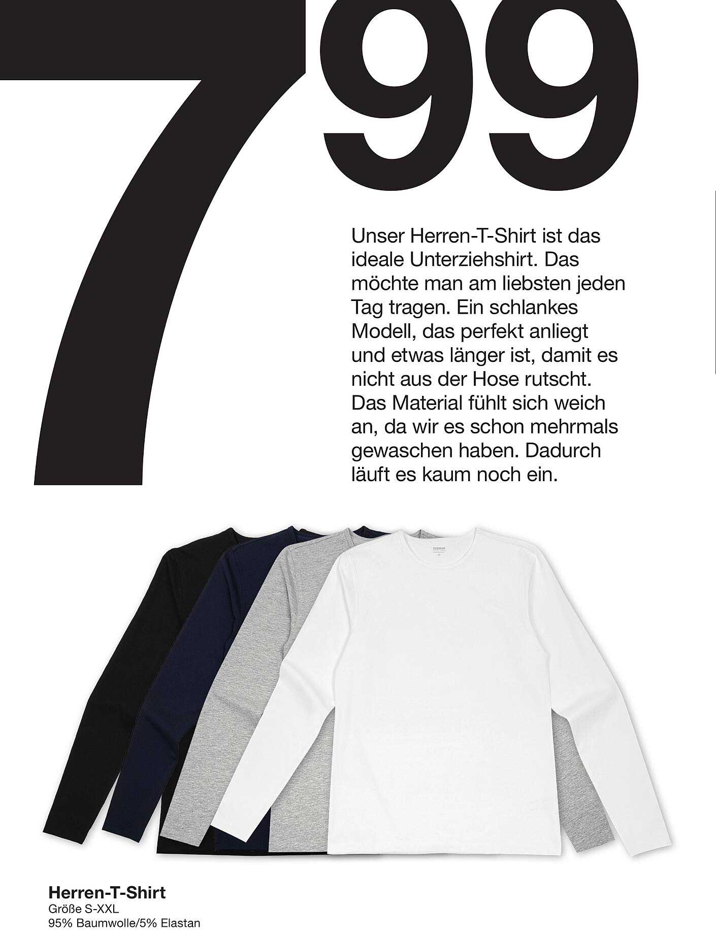 Herren-T-Shirt in verschiedenen Farben