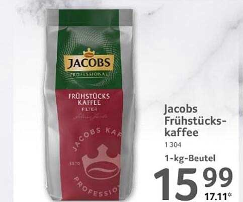 Jacobs Frühstückskaffee 1-kg-Beutel