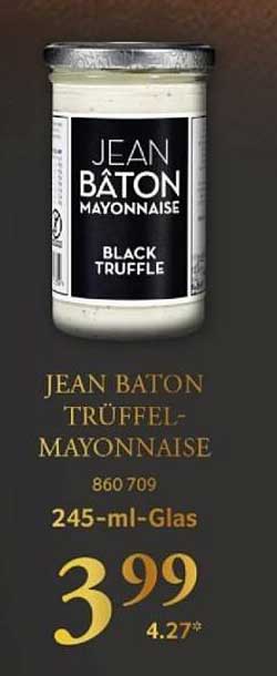 JEAN BATON TRÜFFEL-MAYONNAISE 245-ml-Glas