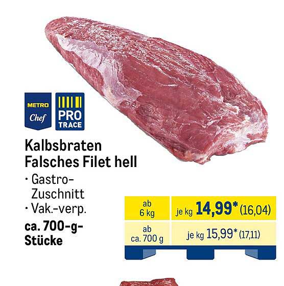 Kalbsbraten Falsches Filet hell