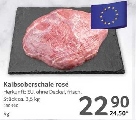 Kalbsoberschale rosé