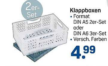 Klappboxen 2er-Set in verschiedenen Farben