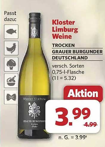 Kloster Limburg Weine – Trocken Grauer Burgunder
