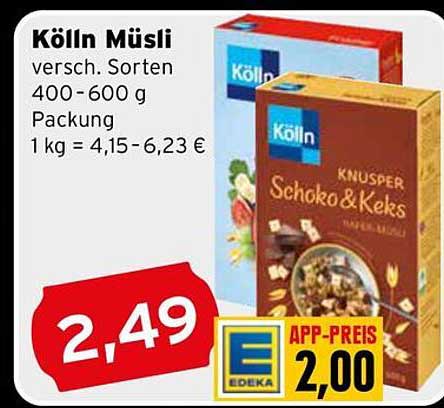Kölln Müsli - verschiedene Sorten 400-600 g