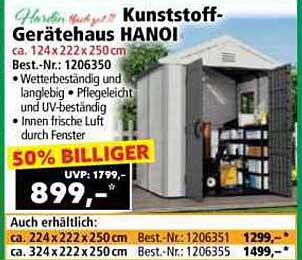 Kunststoff-Gerätehaus HANOI