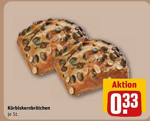Kürbiskernbrötchen je St.