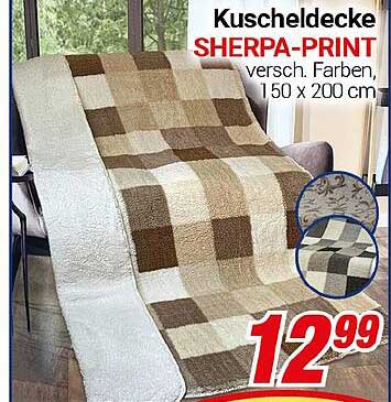 Kuscheldecke SHERPA-PRINT