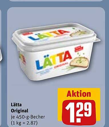Lätta Original 450 g für nur 1,29 €