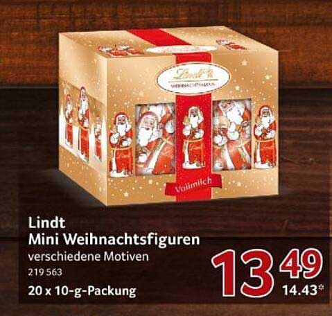 Lindt Mini Weihnachtsfiguren – verschiedene Motive