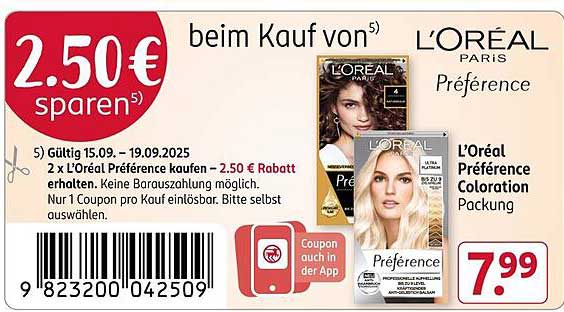 L'Oréal Paris Préférence Coloration Packung