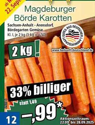 Magdeburger Börde Karotten 2 kg