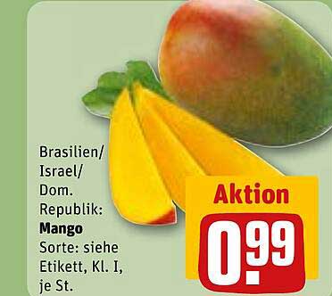 Mango aus Brasilien, Israel und der Dominikanischen Republik - Aktion