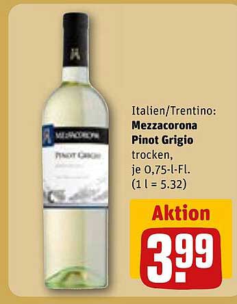 Mezzacorona Pinot Grigio trocken, 0,75 l
