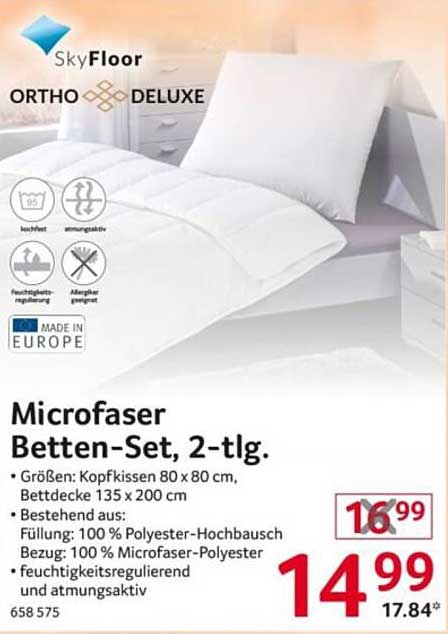 Microfaser Betten-Set, 2-tlg.
