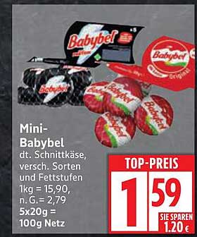 Mini-Babybel dt. Schnittkäse, versch. Sorten und Fettstufen
