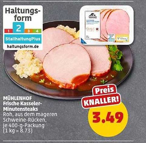 MÜHLENHOF Frische Kasseler-Minutensteaks